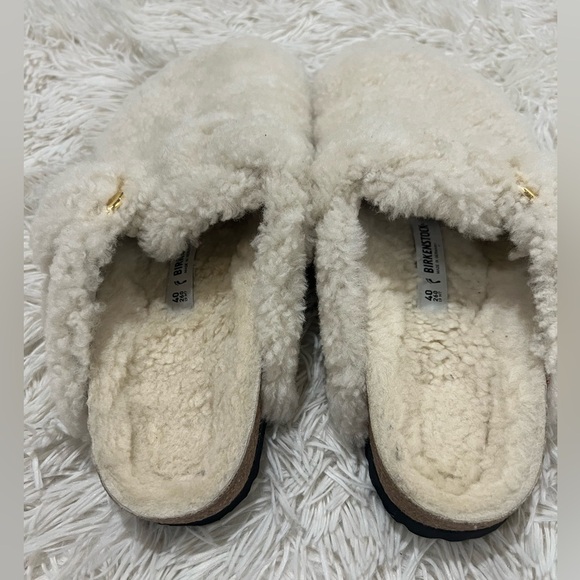 Birkenstock Boston Big Buckle Teddy Shearling Clogs - Size 40 US 9 - Picture 3 of 10